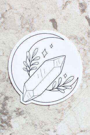 Moon Gem Sticker
